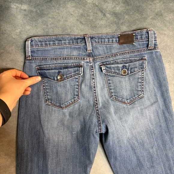 Banana Republic Jeans Women Size 26 Skinny Vintage Low Rise Blue Denim 28X25 - Picture 3 of 16